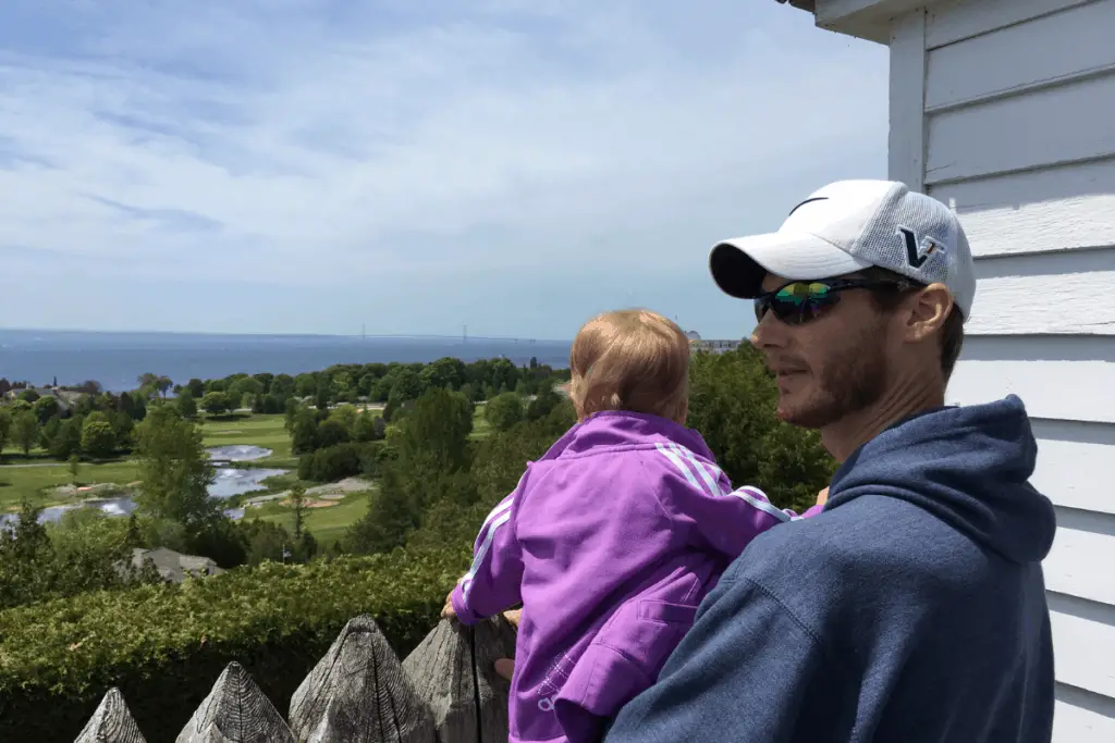 overlooking Mackinac Island from Fort Mackinac