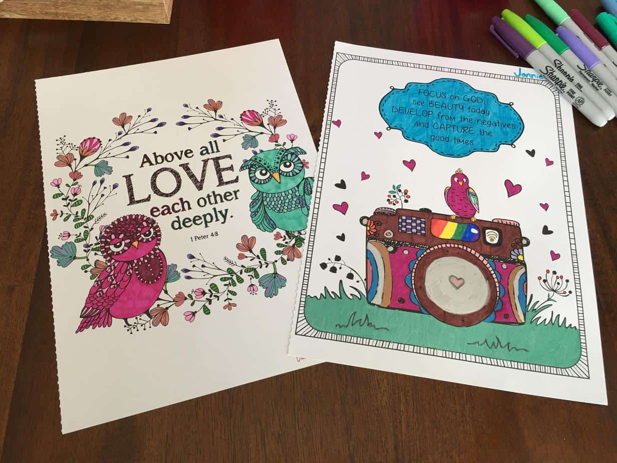 I found the inspiration for this coloring and cocoa mother-daughter date idea at Target.