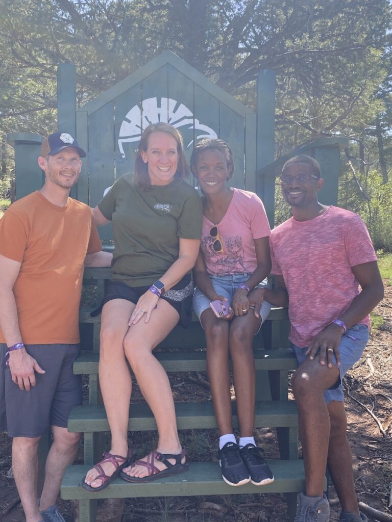 new friends at Glorieta Adventure Camp in New Mexico