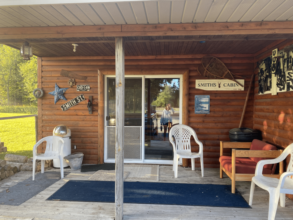 outside view of the Smith Cabin in Germfask 